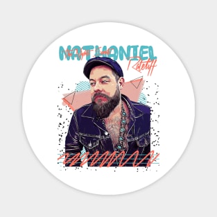 Retro Nathaniel Rateliff and The Nights Sweats /// Fan Art Design Magnet